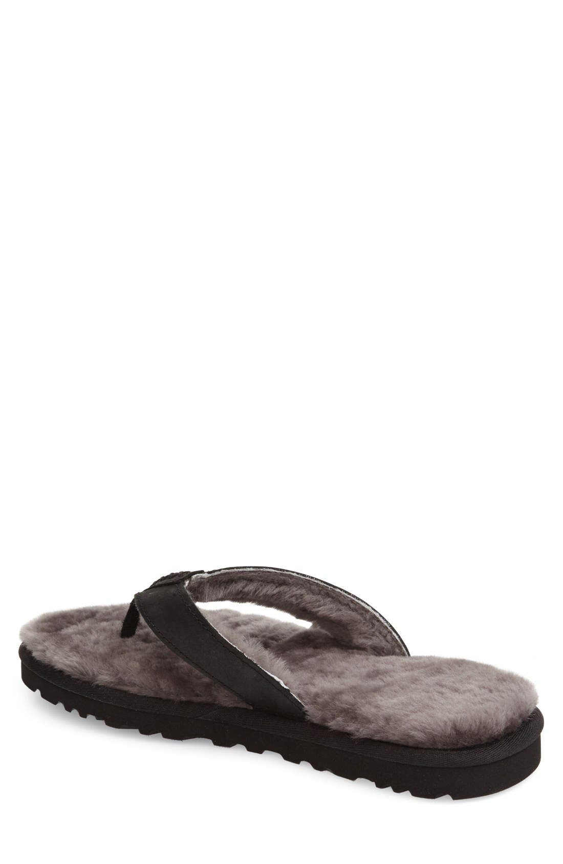 UGG<sup>®</sup> 'Classic' Genuine Shearling Lined Sandal, Alternate, color, 