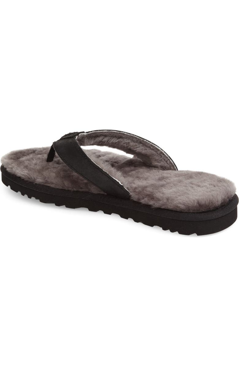 UGG<sup>®</sup> 'Classic' Genuine Shearling Lined Sandal, Alternate, color,