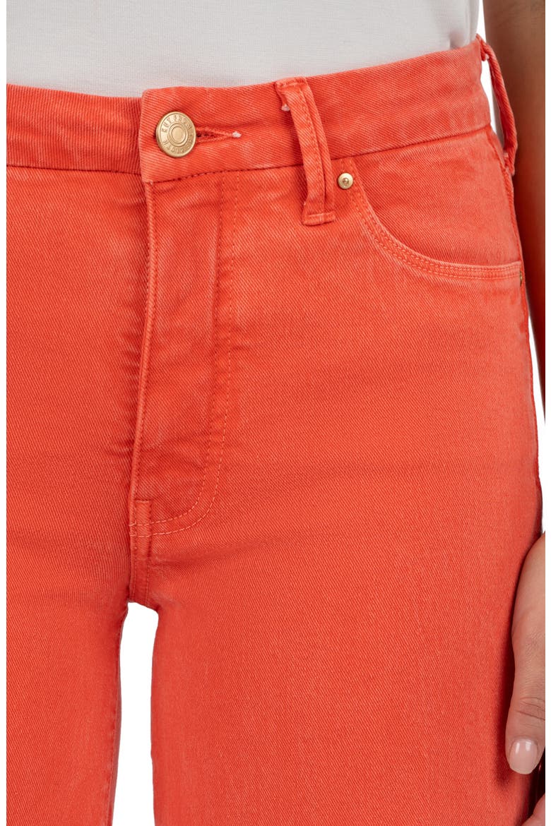 Meg Fab Ab Raw Hem High Waist Ankle Wide Leg Jeans, Alternate, color, TANGERINE JM