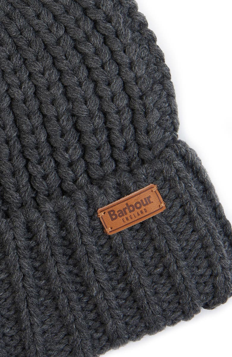 Barbour Saltburn Beanie, Alternate, color, Charcoal