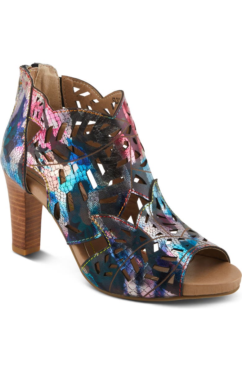 L'Artiste by Spring Step Amora Sandal, Main, color, Fuchsia Multi Metallic