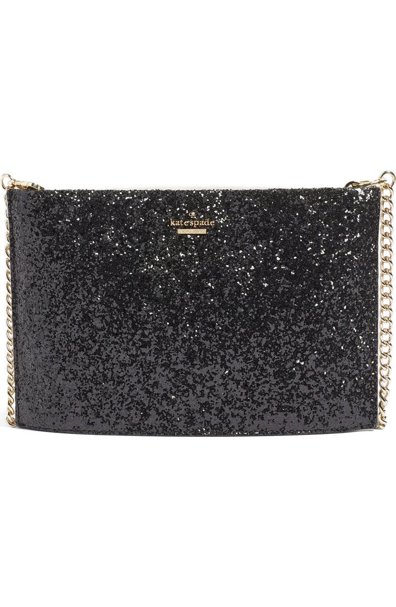 Kate Spade New York cameron street - glitter sima clutch, Main, color,