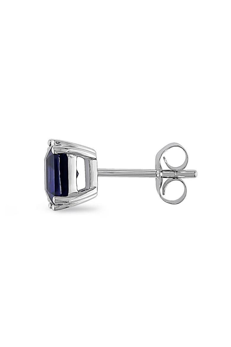 Lab-Grown Blue Sapphire Stud Earrings, Alternate, color, BLUE