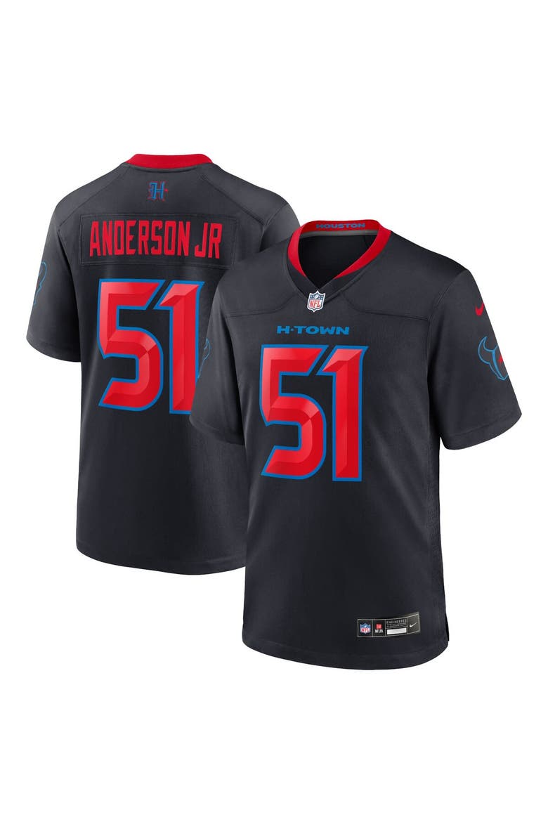 Men's Nike Will Anderson Jr. Navy Houston Texans 2nd Alternate Game Jersey, Main, color, Navy