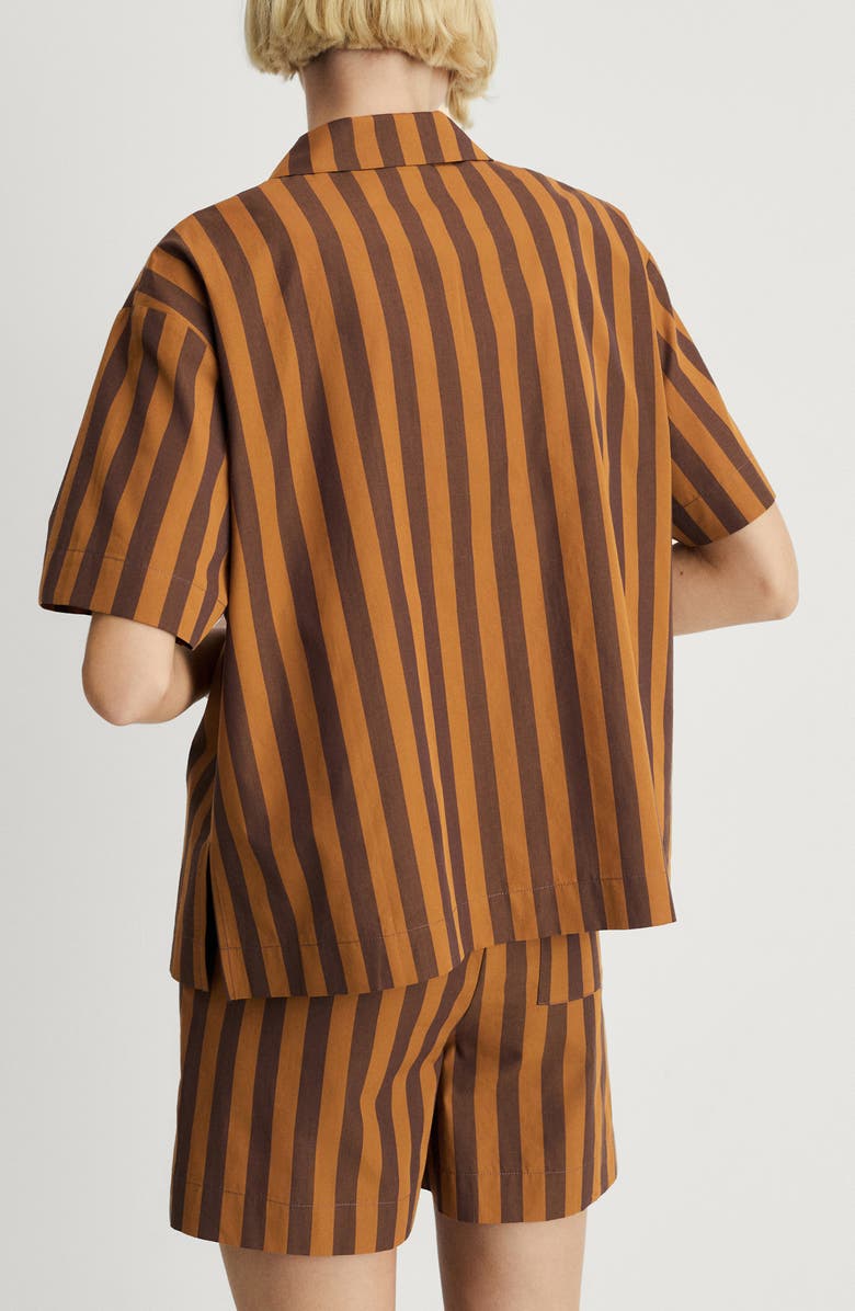 MANGO Stripe Cotton Pajama Top, Alternate, color, 