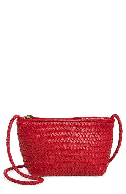 The Signature Woven Leather Crossbody Bag