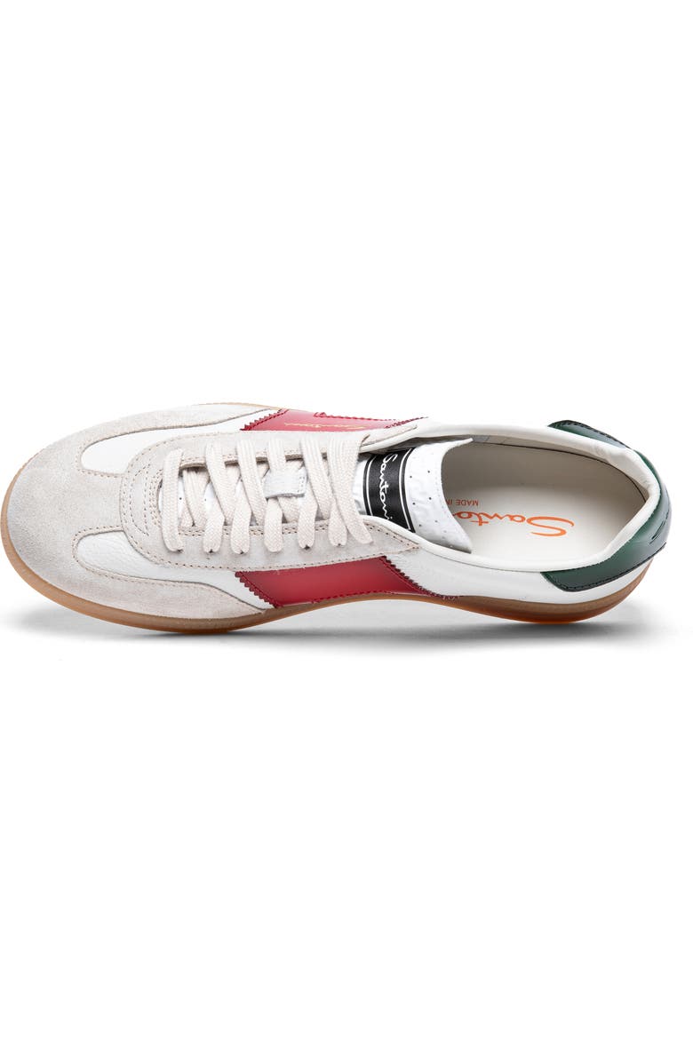 Santoni OIympic Low Top Sneaker, Alternate, color, White