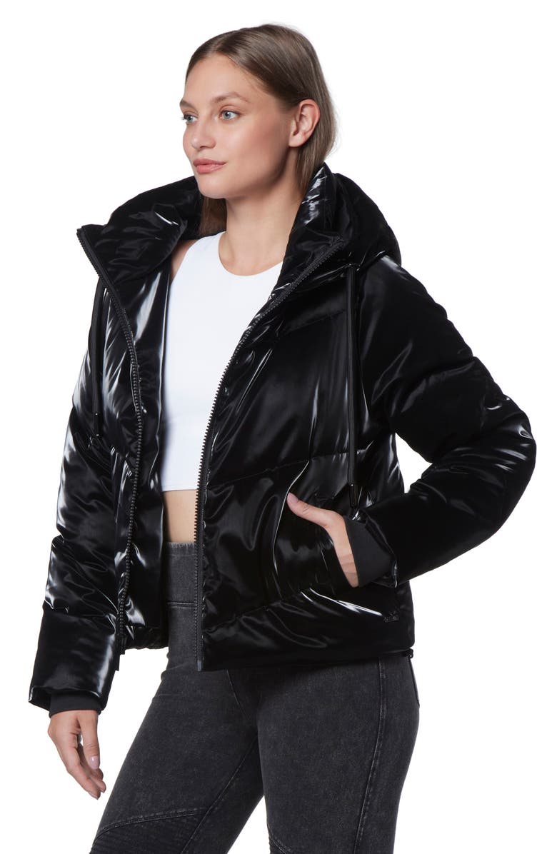 Marc New York Performance Luxe Sheen Full Zip Puffer Jacket, Alternate, color, 