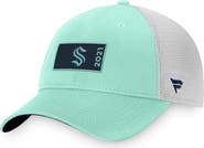 FANATICS Men's Fanatics Branded Light Blue/White Seattle Kraken Authentic Pro Rink Trucker Snapback Hat