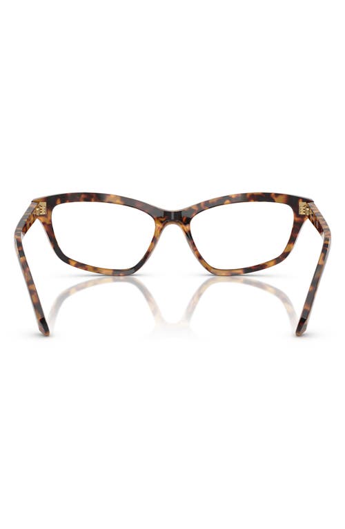 Swarovski 52mm Irregular Optical Glasses In Havana