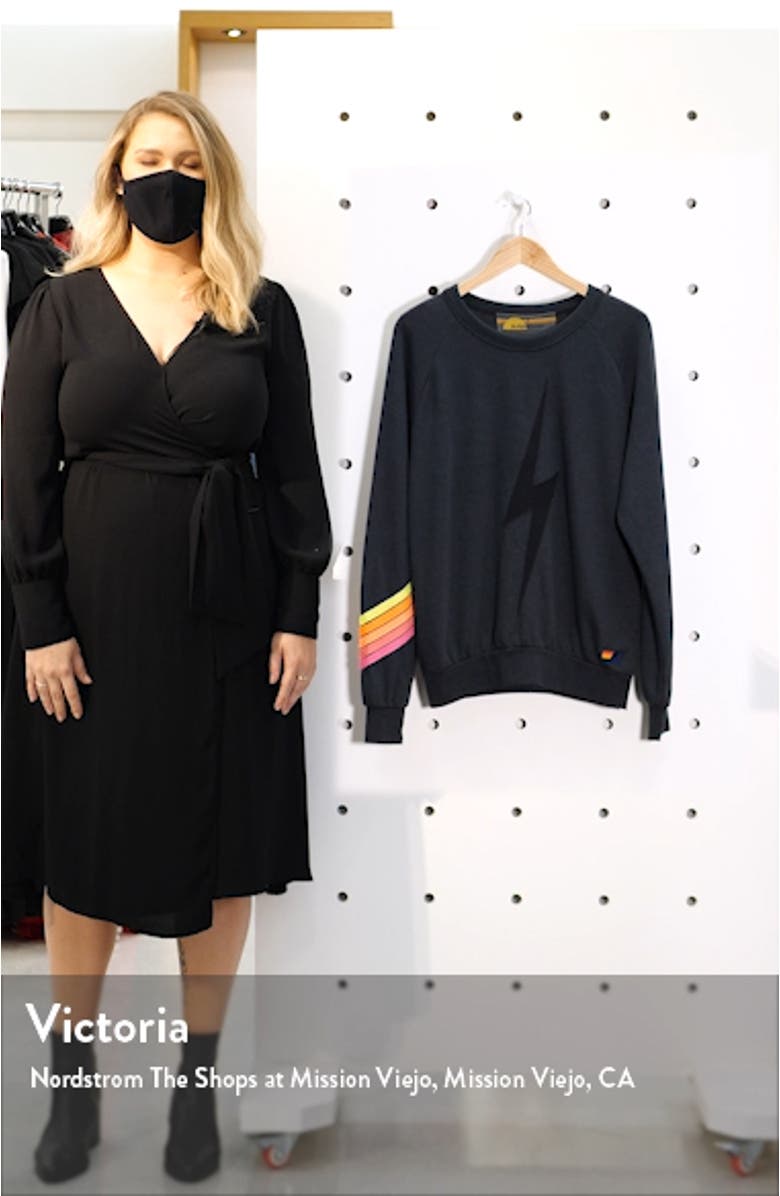 Bolt Chevron Stripe Sweatshirt, sales video thumbnail