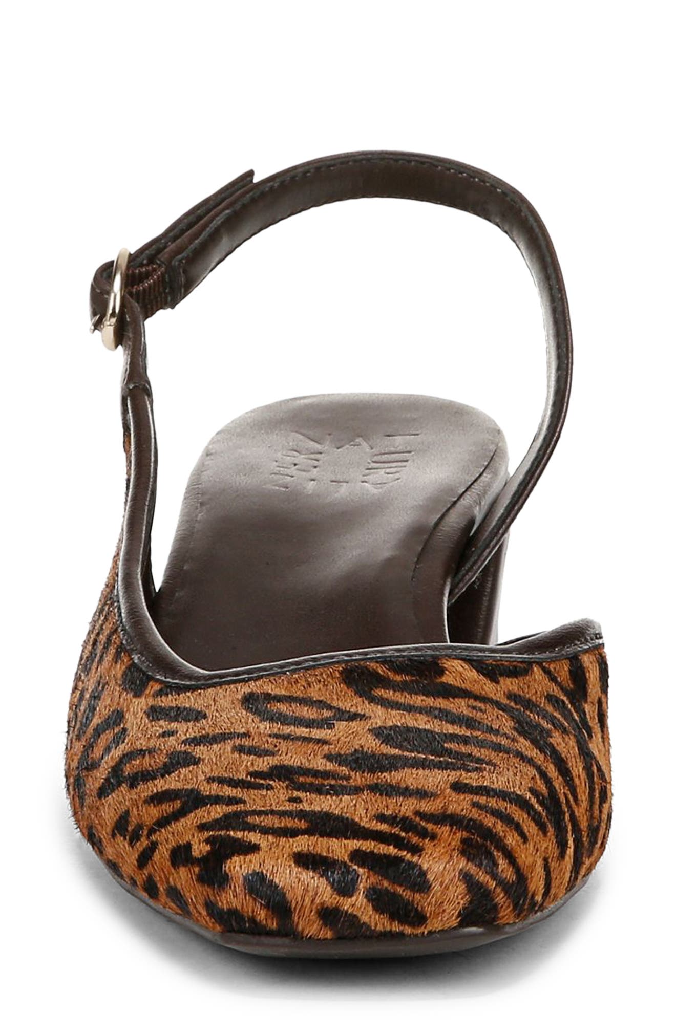 Naturalizer Jayla 2 Genuine Calf Hair Slingback Pump, Alternate, color, Natural Brown Multi
