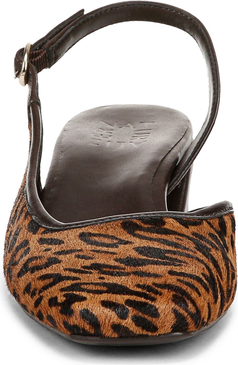 Naturalizer Jayla 2 Genuine Calf Hair Slingback Pump, Alternate, color, Natural Brown Multi