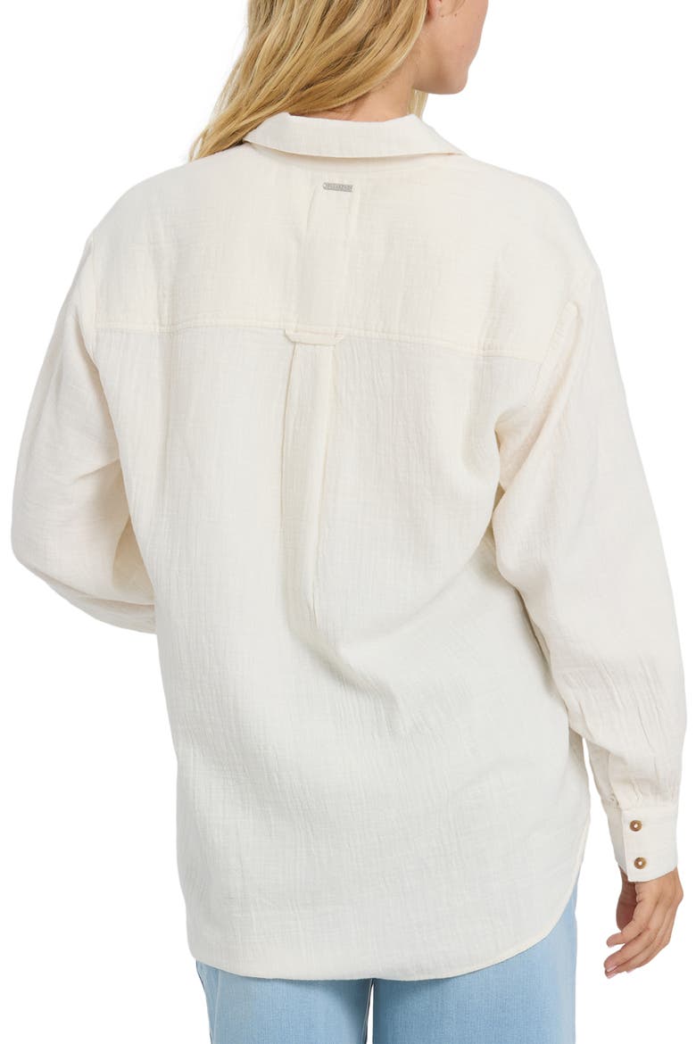 Wanderer Solid Cotton Shirt, Alternate, color, SALT CRYSTAL