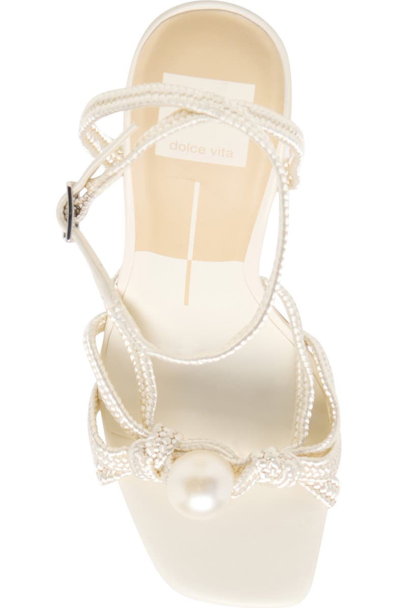 Dolce Vita Helle Faux Pearl Ankle Strap Sandal, Alternate, color,