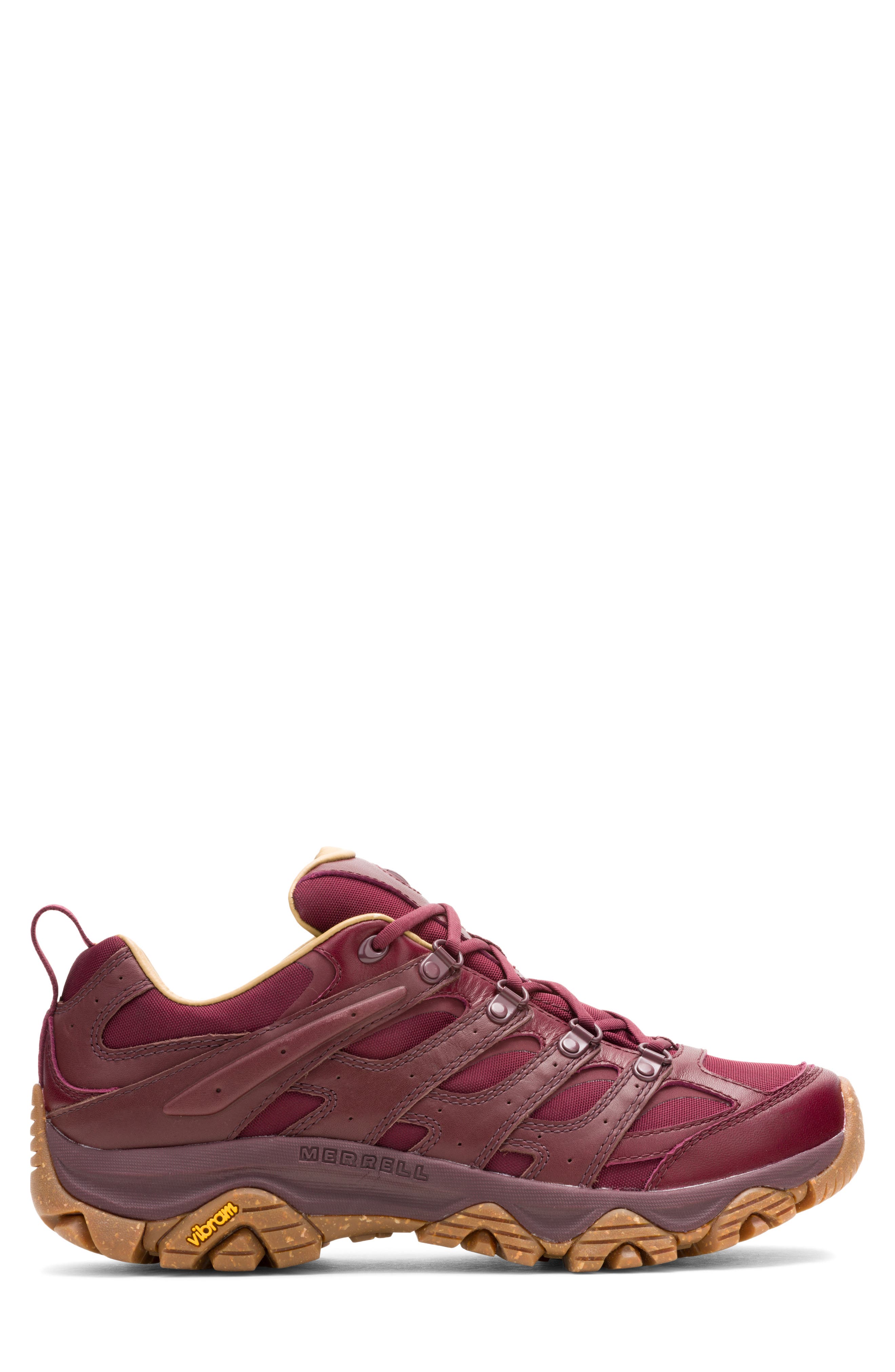 Moab 3 Luxe Leather Hiking Shoe, Alternate, color, VINO