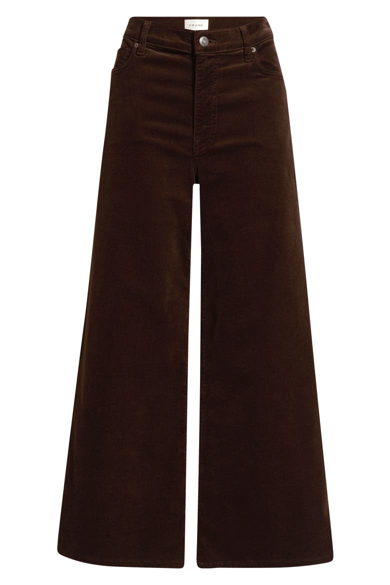 The Swing High Waist Wide Leg Corduroy Pants, Alternate, color, ESPRESSO