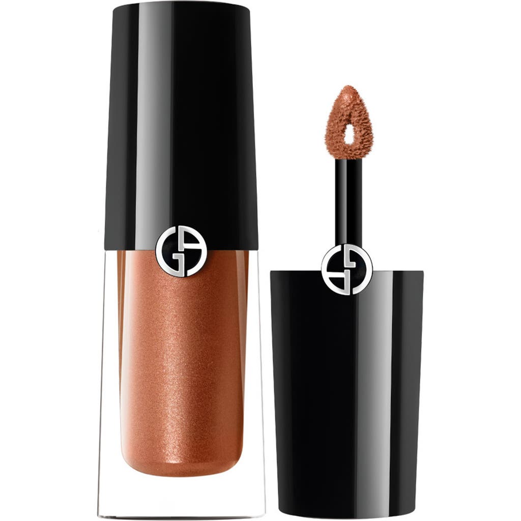 Shop Armani Collezioni Armani Beauty Eye Tint Longwear Liquid Eyeshadow In 69s Burnt Sienna Chrome