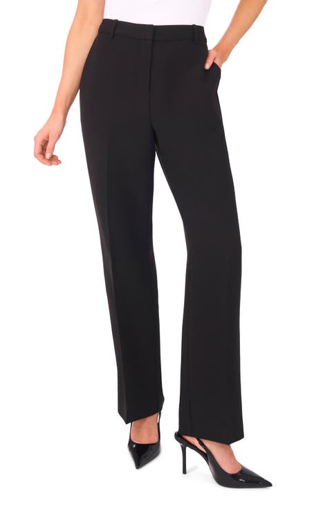 High Waist Straight Leg Pants
