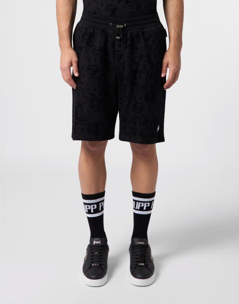 Fleece Shorts All-Over Dollar Skull Men