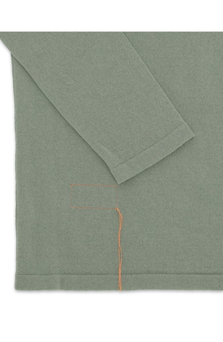 Fortela Lou Cashmere Henley Knit, Alternate, color, Green