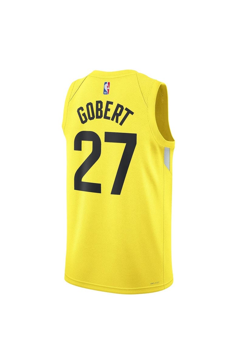 Nike Unisex Nike Rudy Gobert Gold Utah Jazz Swingman Jersey - Icon Edition, Alternate, color,