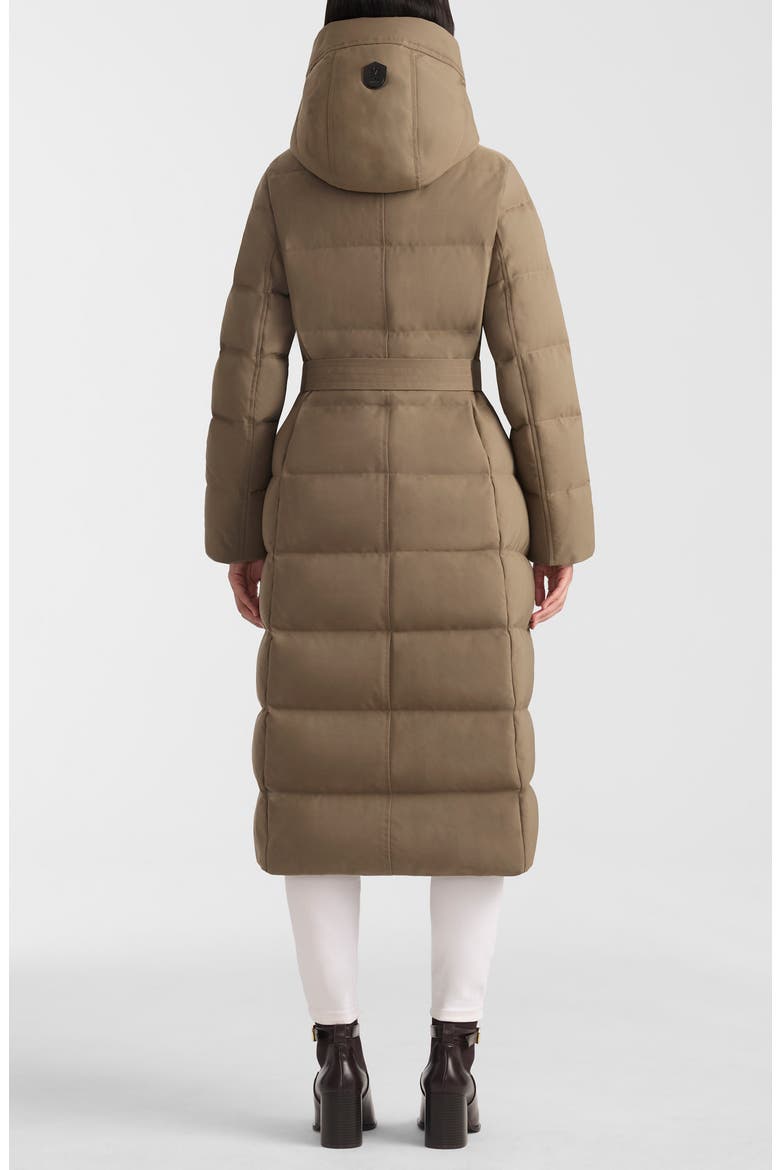 Shyla 800 Fill Power Down Coat with Removable Quilted Bib, Alternate, color, TRUFFLE BROWN
