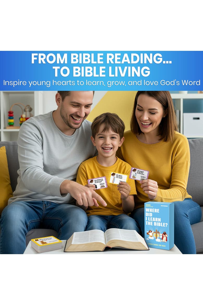 Bible Trivia and Learning Card Games for Kids & Adults, Alternate, color, Bible Trivia for Kids