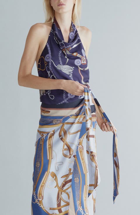 Print Halter Top