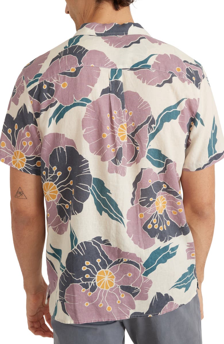 Marine Layer Floral Resort Shirt, Alternate, color, 