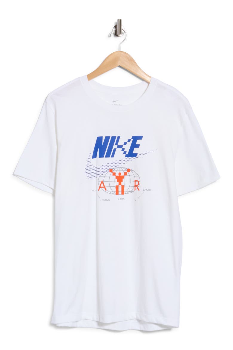 Graphic Cotton T-Shirt, Main, color, WHITE