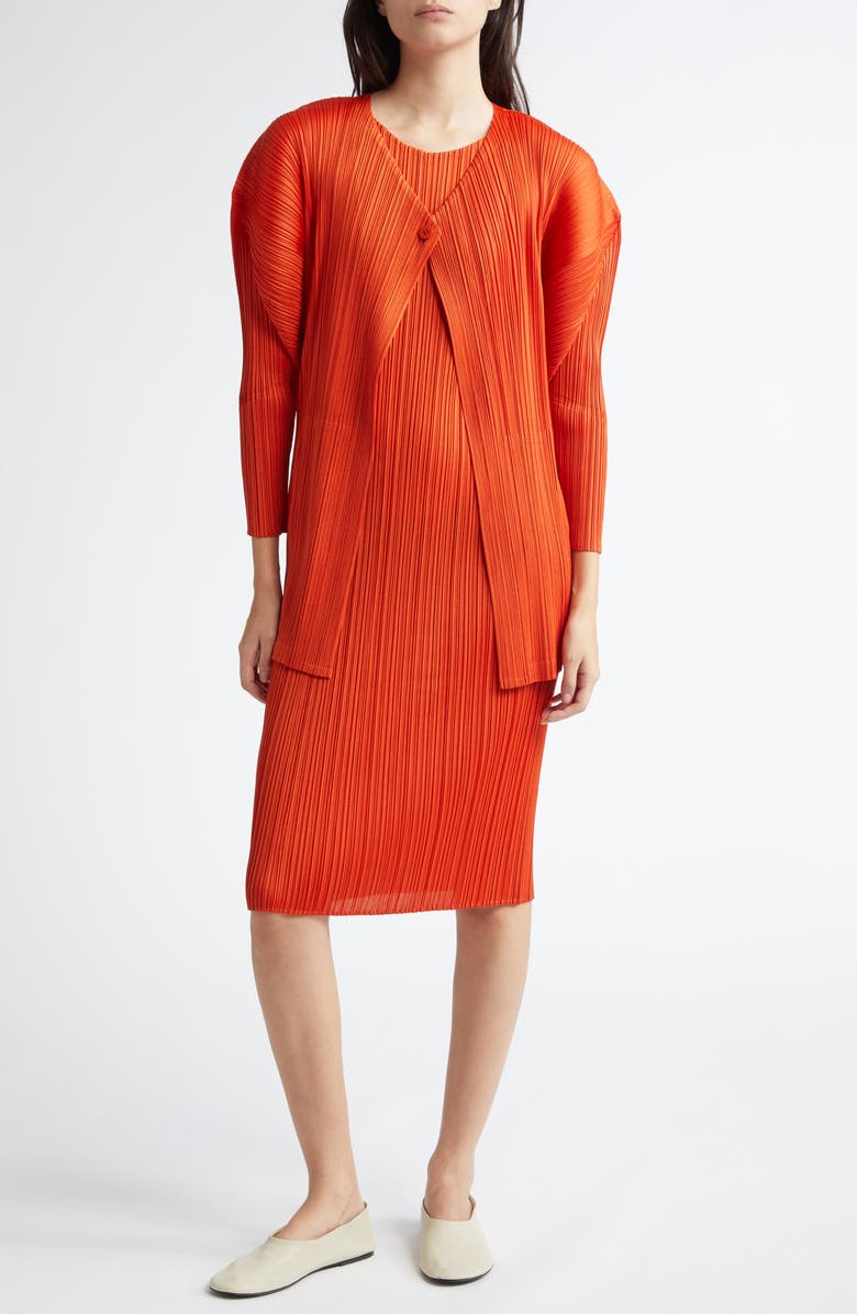 Pleats Please Issey Miyake Monthly Colors July Pleated Dress, Alternate, color, 