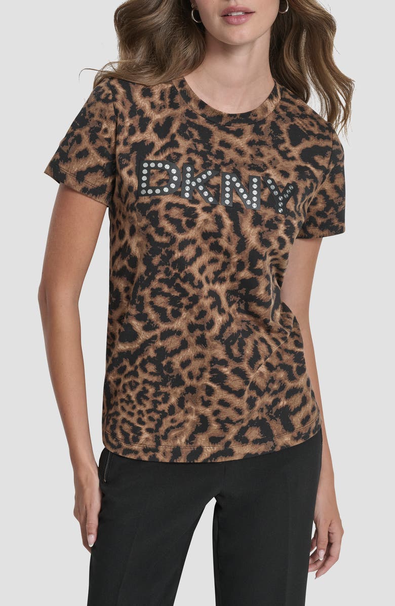 DKNY Print Logo Top, Main, color, 
