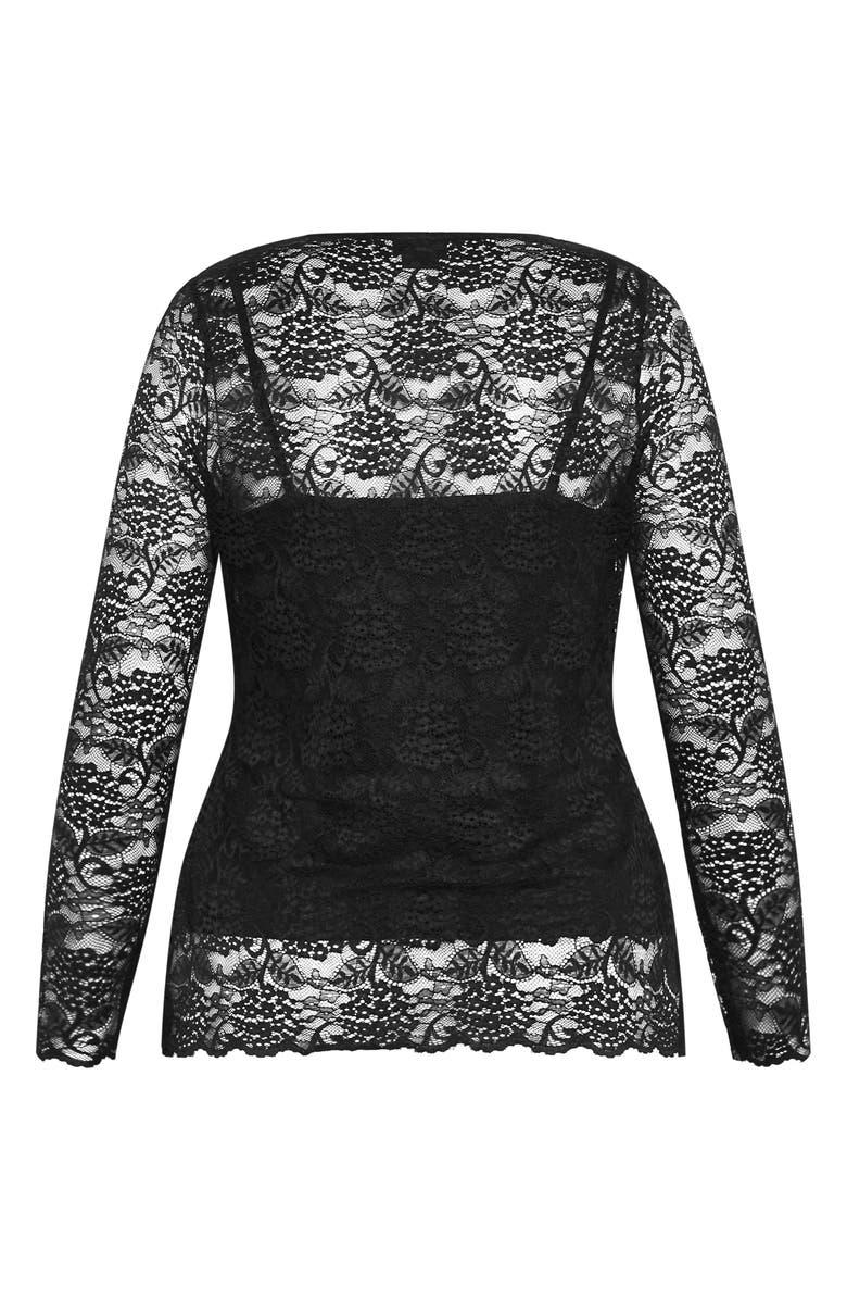 City Chic Selena Lace Top, Alternate, color,