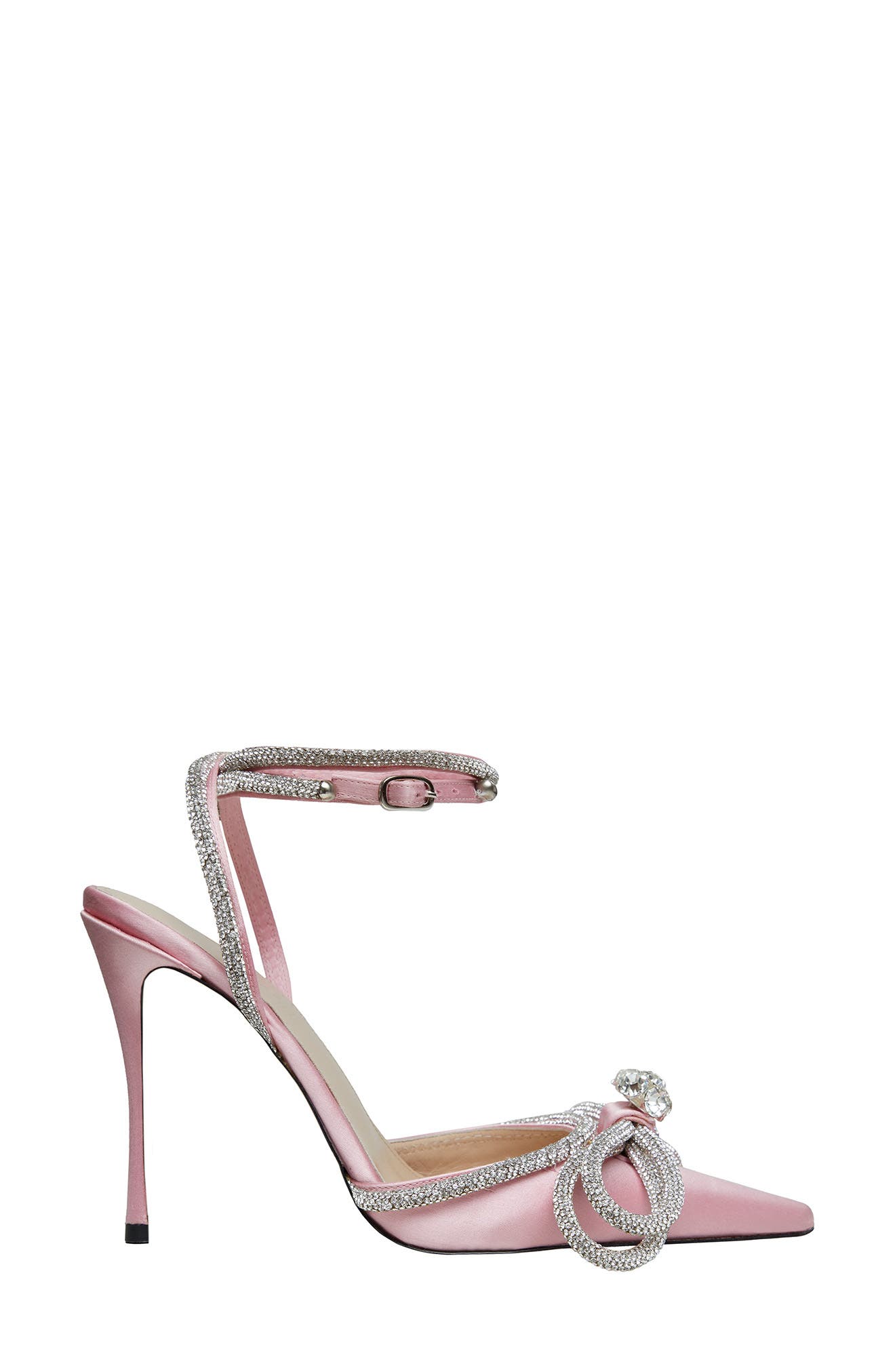 Mach & Mach Crystal Double Bow Pointed Toe Pump, Alternate, color, 