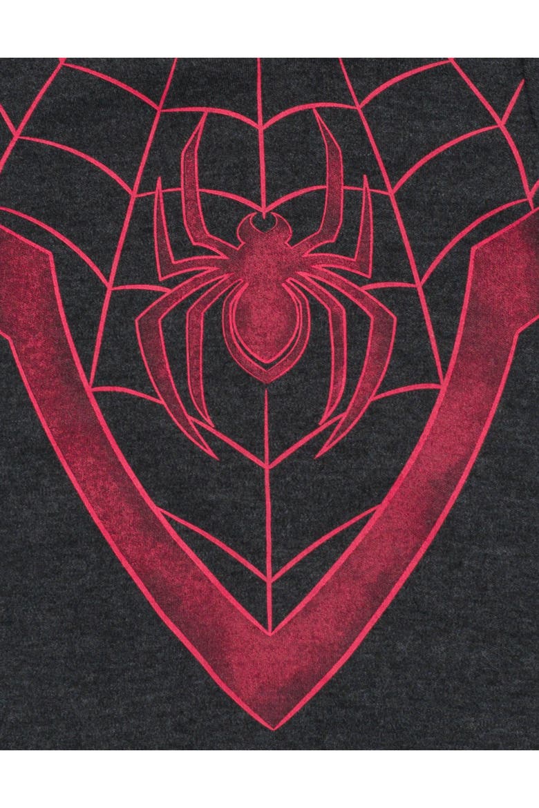 Spider-Verse Miles Morales Cosplay Hooded Romper, Alternate, color, Miles Morales Charcoal
