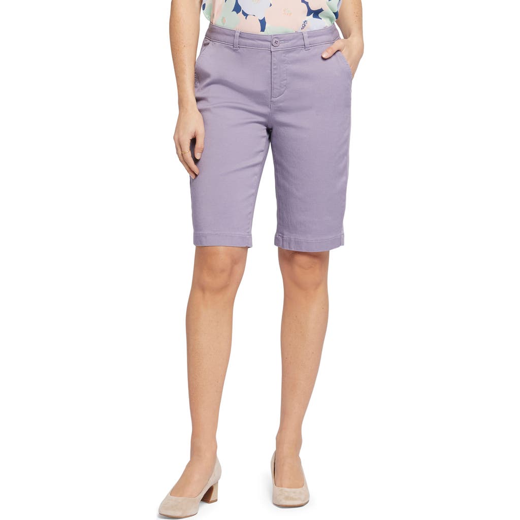 Nydj Bermuda Shorts In Lilac Chalk