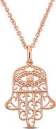 DELMAR Hamsa Pendant Necklace