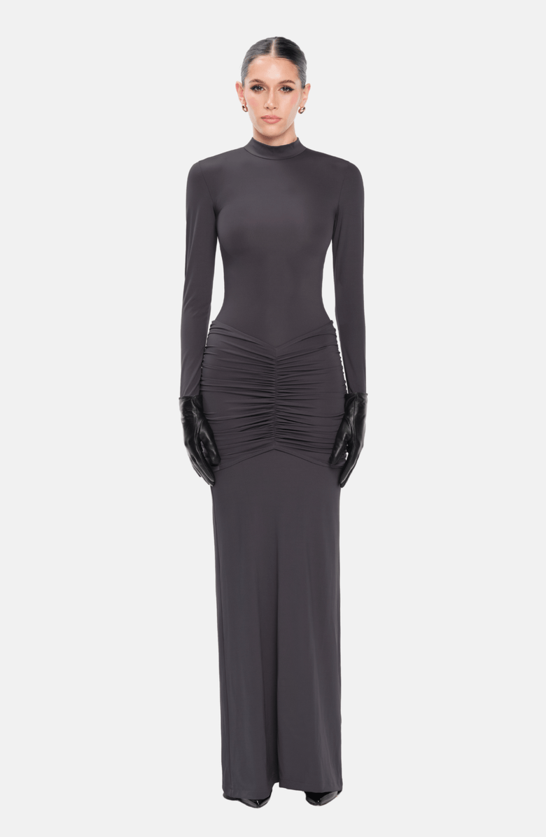 OW Collection CELIA Maxi Dress, Main, color, Grey