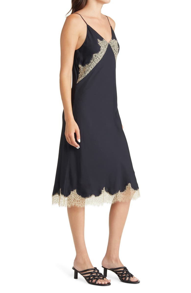 rag & bone Logan Lace Silk Blend Slipdress, Alternate, color, 