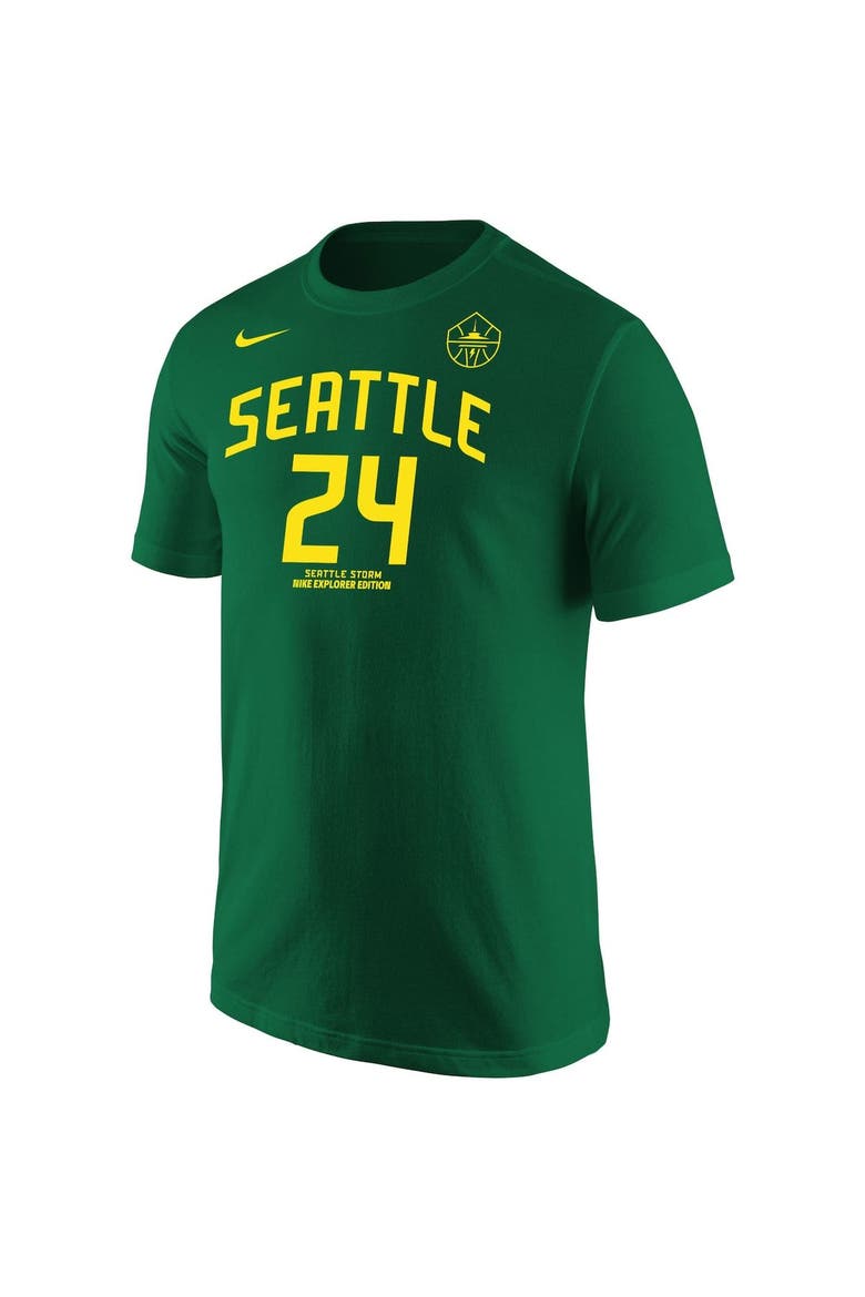 Men's Nike Jewell Loyd Green Seattle Storm Explorer Edition Name & Number T-Shirt, Alternate, color, Green