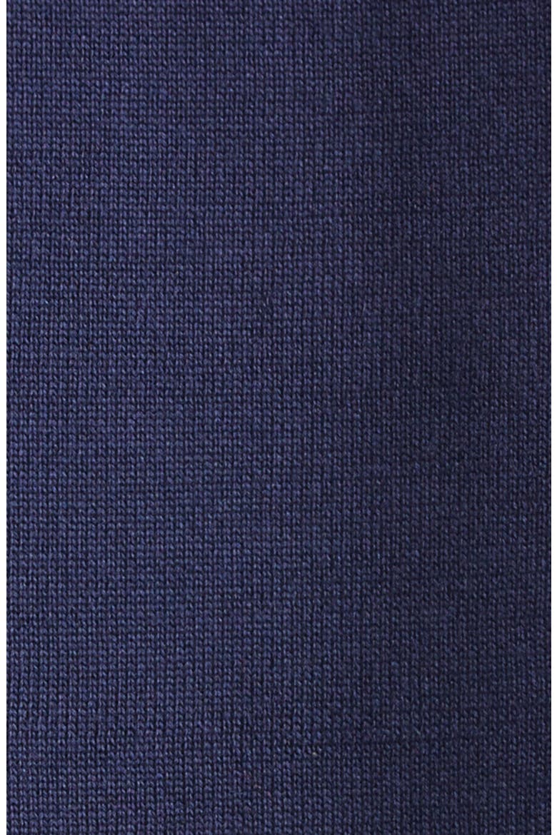 Fallon Silk & Cotton Blend Polo Sweater, Alternate, color, MIDNIGHT