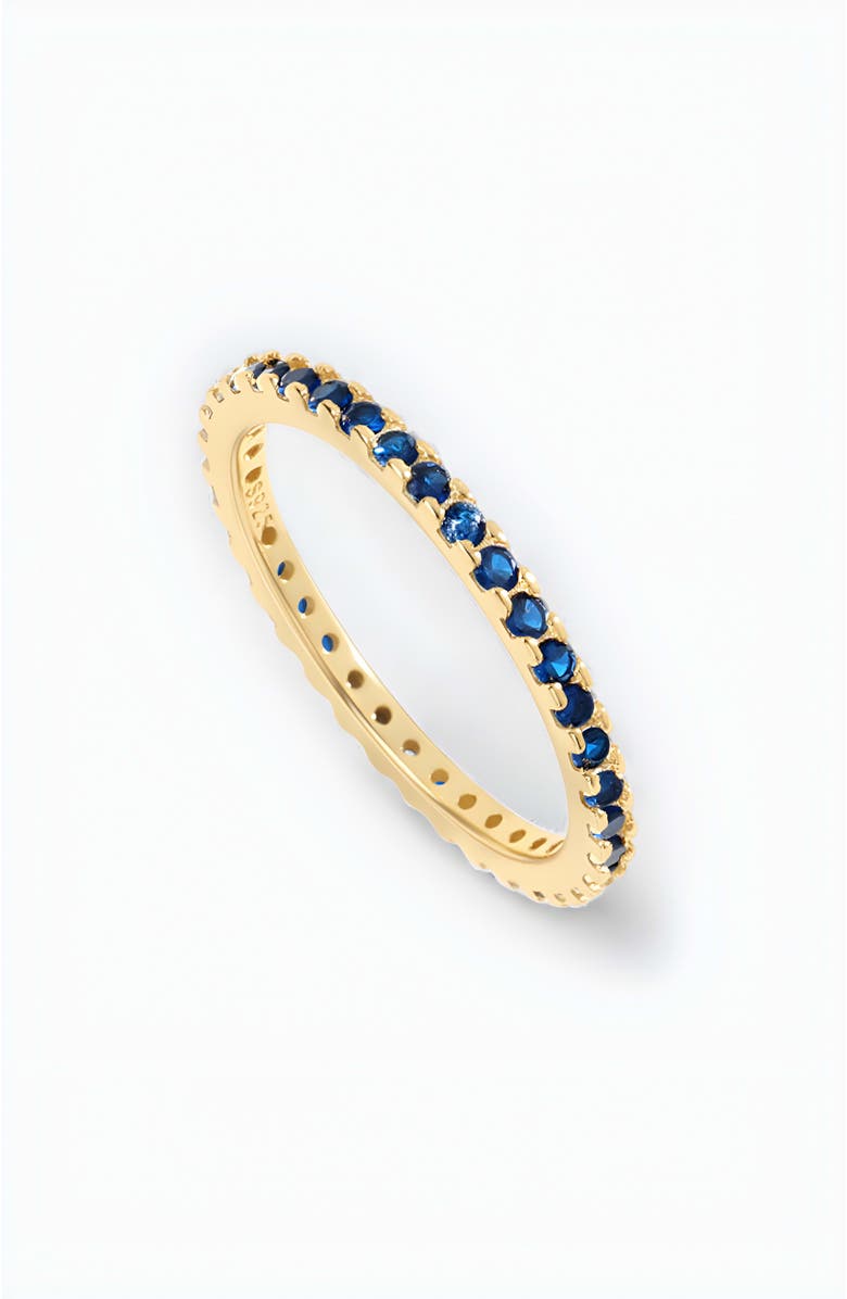 Mint & Lily December Birthstone Eternity Stacking Ring, Main, color, 18K Gold Over Sterling Silver