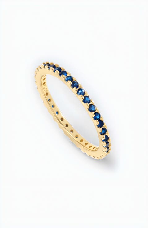 December Birthstone Eternity Stacking Ring