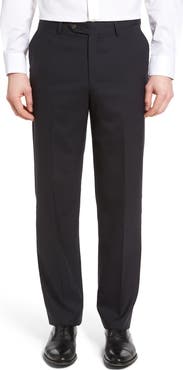 Berle Lightweight Plain Weave Flat Front Classic Fit Trousers