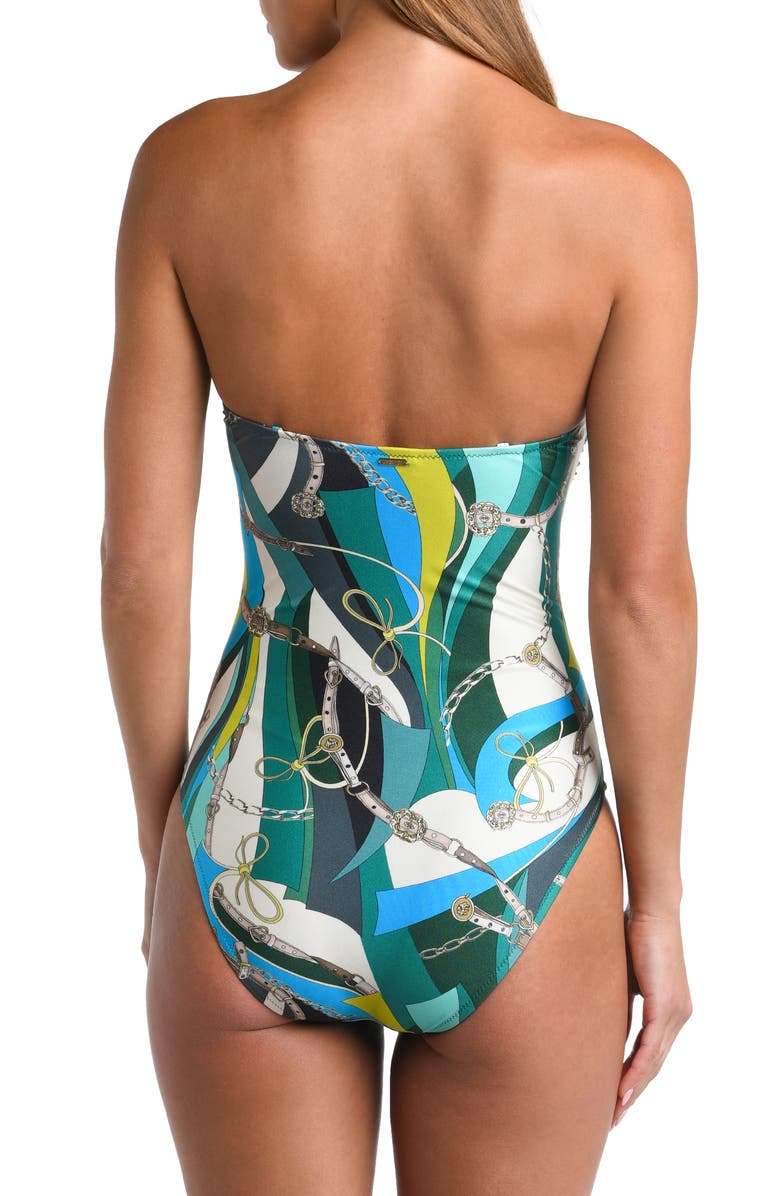 L'AGENCE Tory Bandeau One-Piece Swimsuit, Alternate, color, 