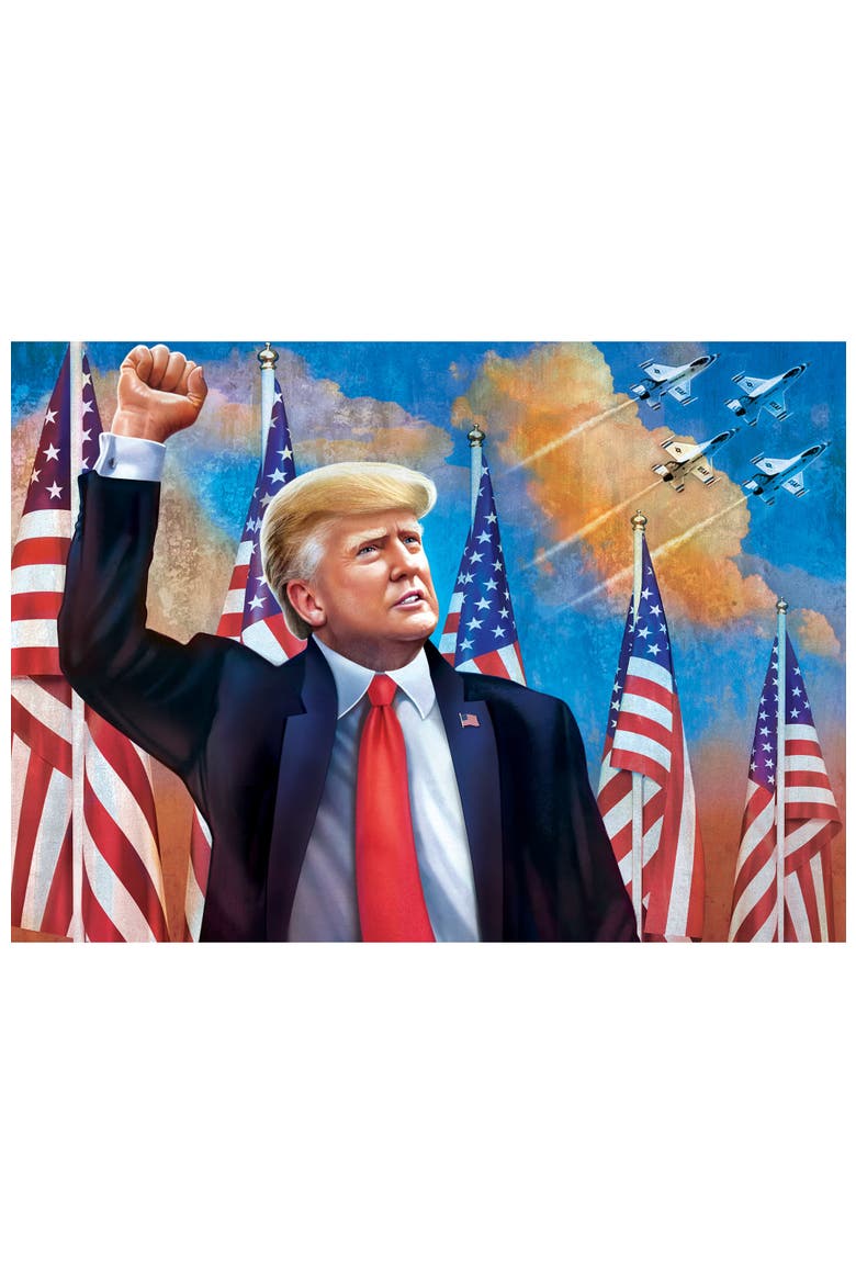 Donald Trump 1000 Piece Jigsaw Puzzle, Alternate, color, Multicolor