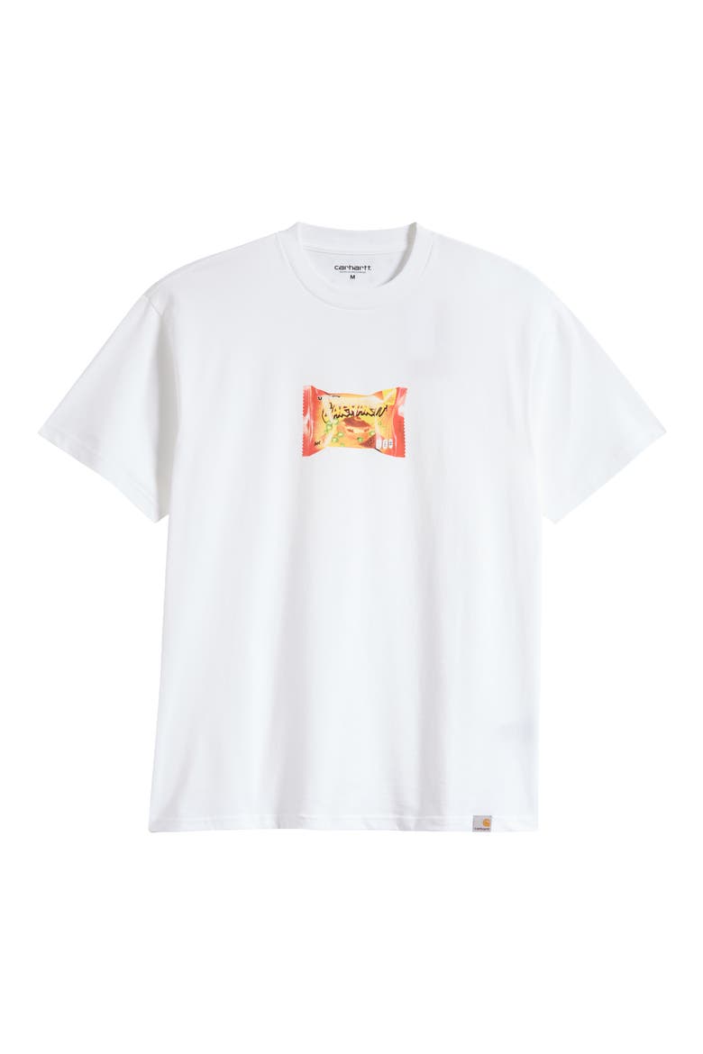 Road Side Snack Organic Cotton Graphic T-Shirt, Main, color, WHITE