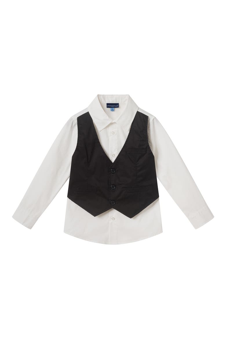 Kids' 4-Piece Vest Set, Alternate, color, BKA -BLACK