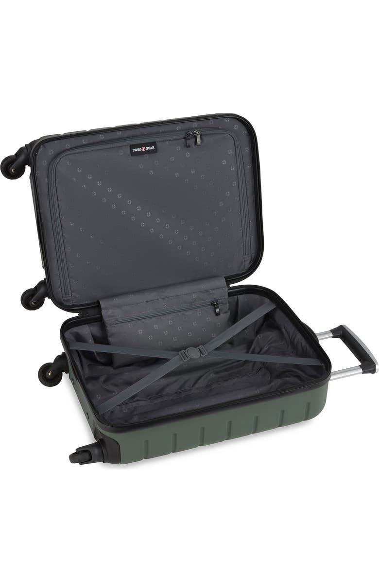SWISSGEAR 20-Inch Hardside Spinner Carry-On Suitcase, Alternate, color, Olive